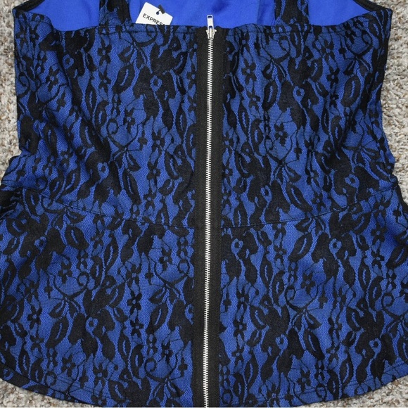 Express Lace Peplum Top size M - Picture 8 of 8